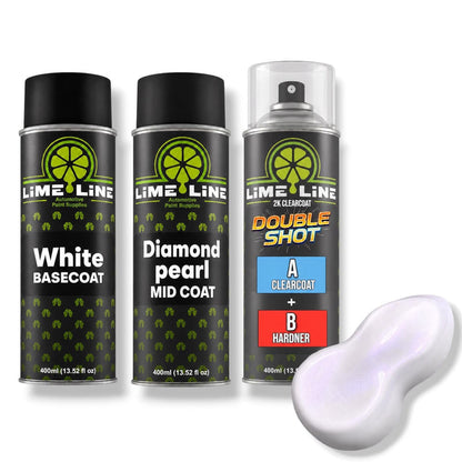 LiME LiNE 3-Step Automotive Aerosol Diamond Pearl Paint Kit