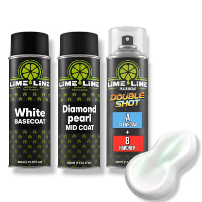 Diamond Pearl Aerosols + 2K Clearcoat / Diamond Pearl Green