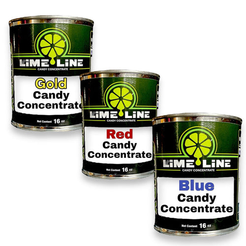 LiME LiNE Candy Pack Red,Blue,Gold Transparent Candy Concentrate