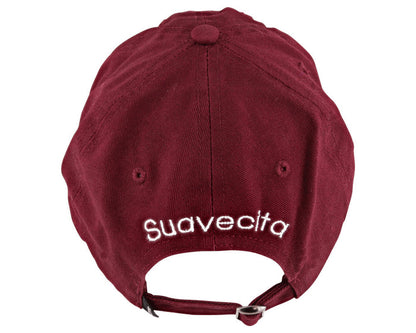 Women's Burgundy Hat With Cita Lipstick Patch - Back