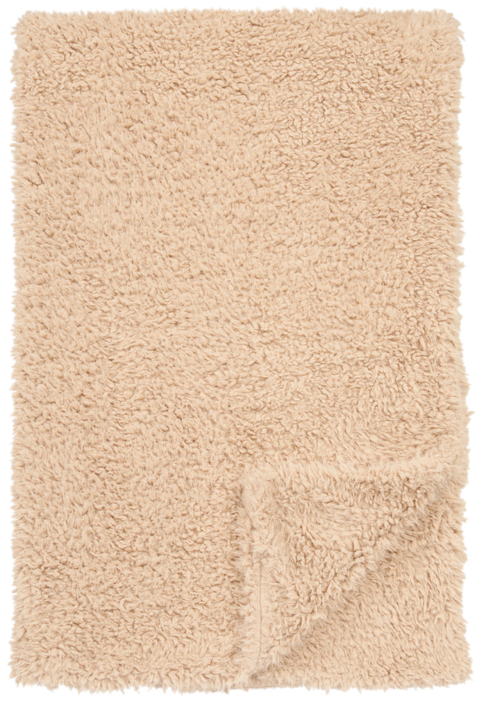 Llama Sand Faux Fur Throw