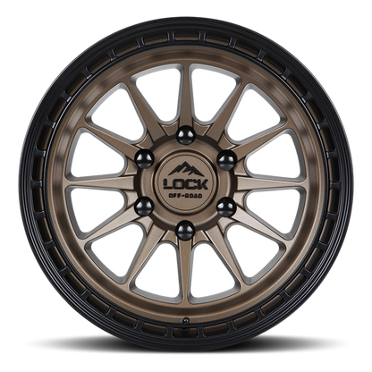 Lock Off-Road Wheels Baja Matte Desert Bronze