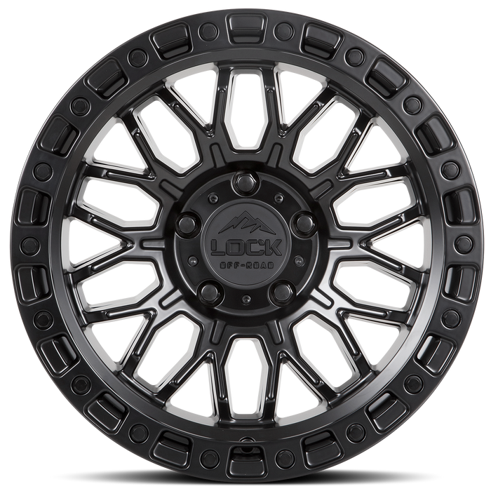 Lock Off-Road Wheels Combat Matte Black