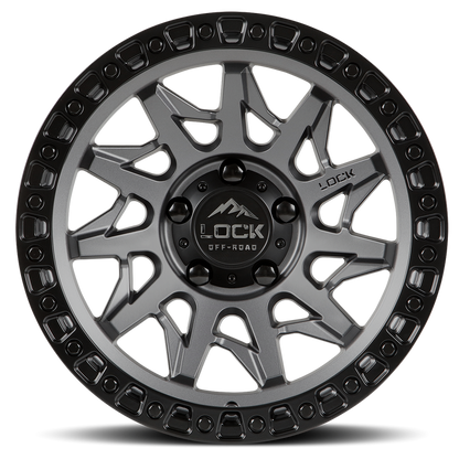 Lock Off-Road Wheels Lunatic Matte Grey