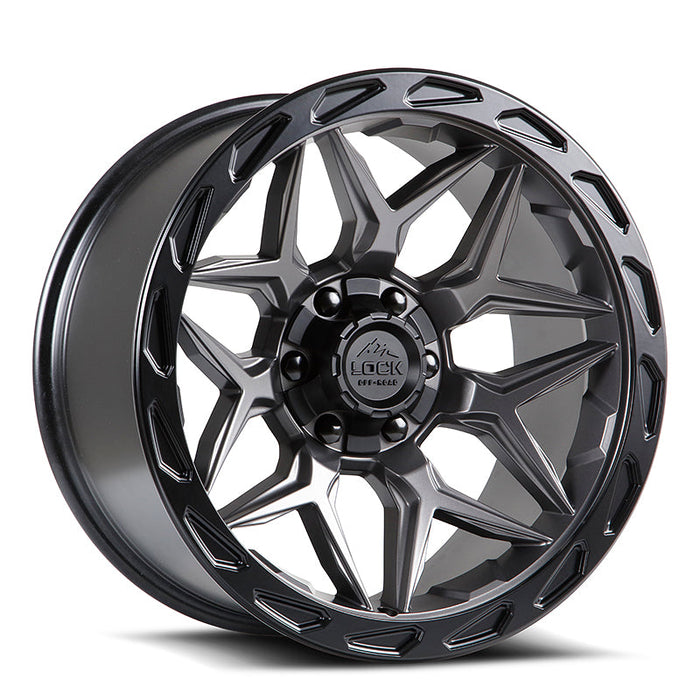 Lock Off-Road Wheels Matrix Matte Grey