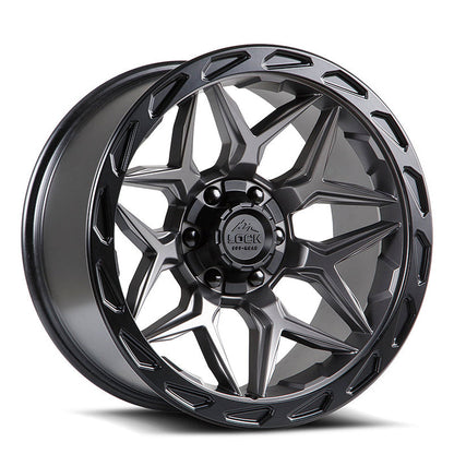 Lock Off-Road Wheels Matrix Matte Grey