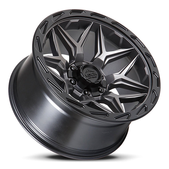Lock Off-Road Wheels Matrix Matte Grey