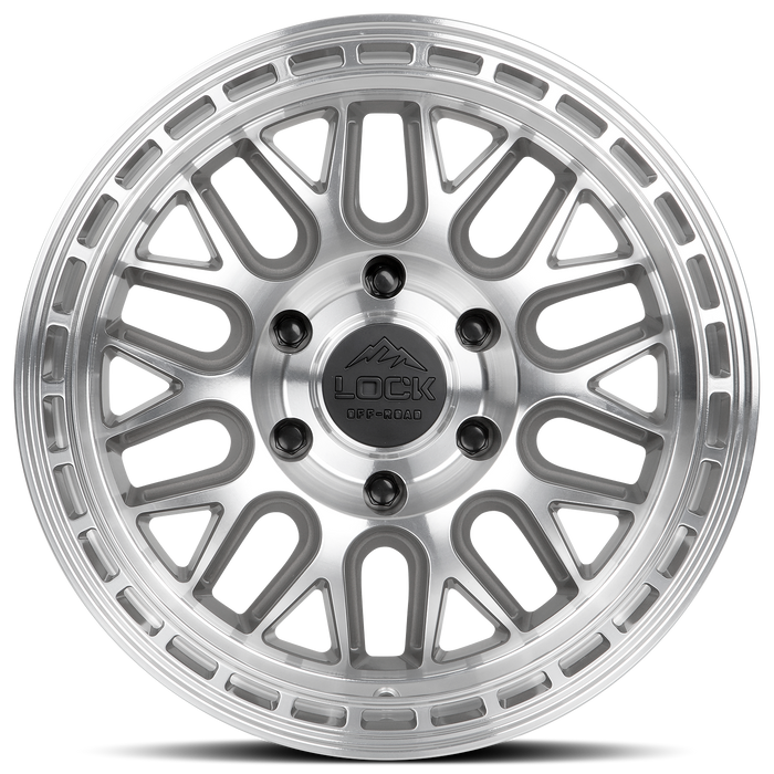 Lock Off-Road Wheels Onyx Machine Face Polish