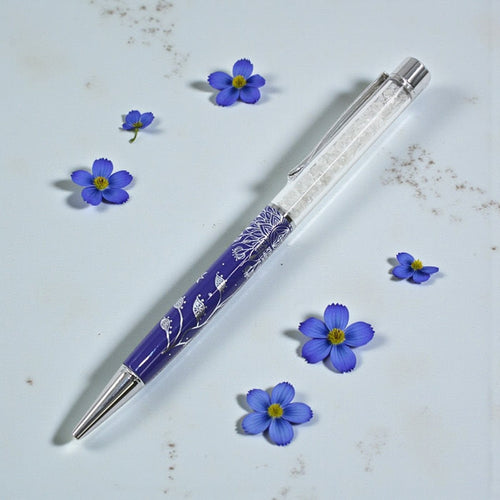 Lotus Flower Pen - Silver