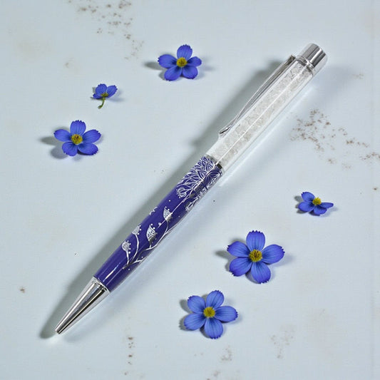 Lotus Flower Pen - Silver