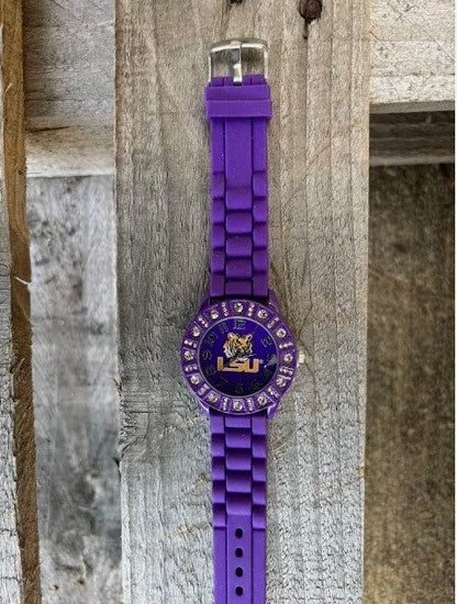 Louisiana State University Rubber Band Watch