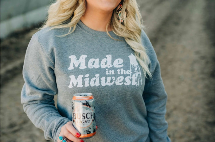 Made In the Midwest Crew neck Sweatshirt