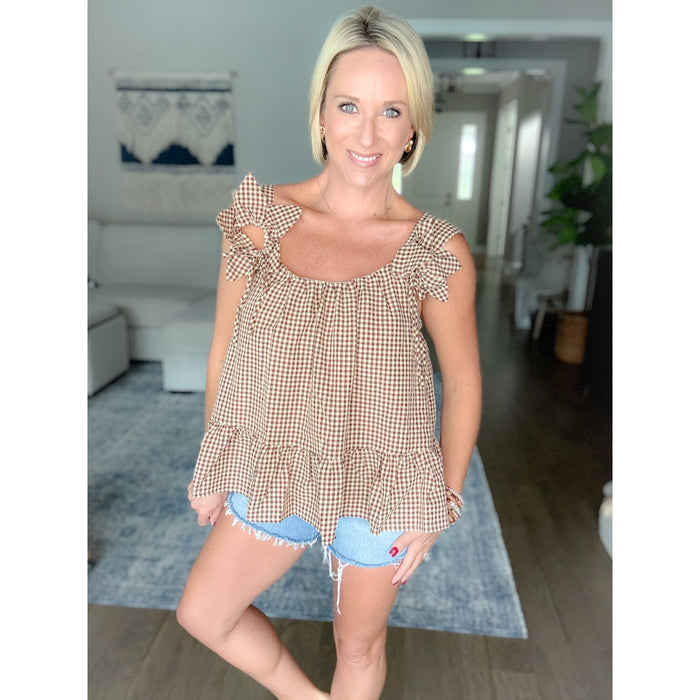 Maisie Gingham Top