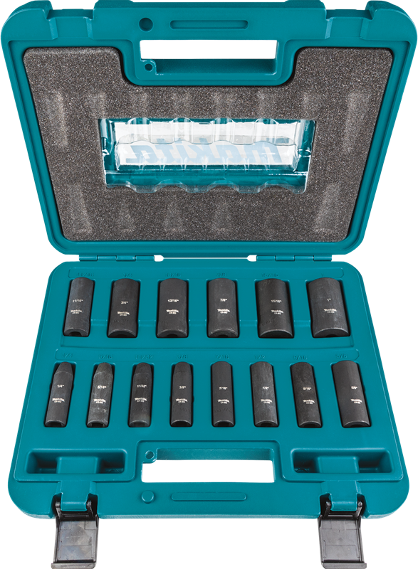 Makita Impact Socket Set 14PC. 3/8" Drive