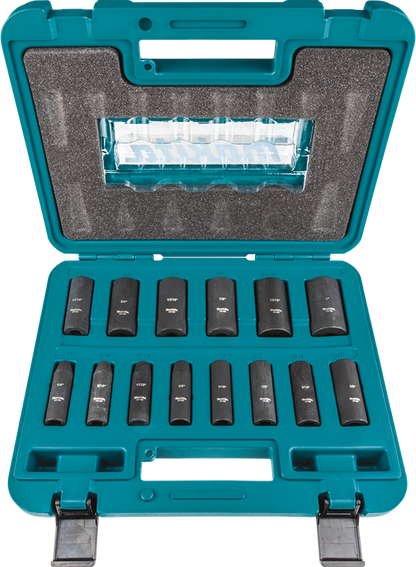 Makita Impact Socket Set 14PC. 3/8" Drive