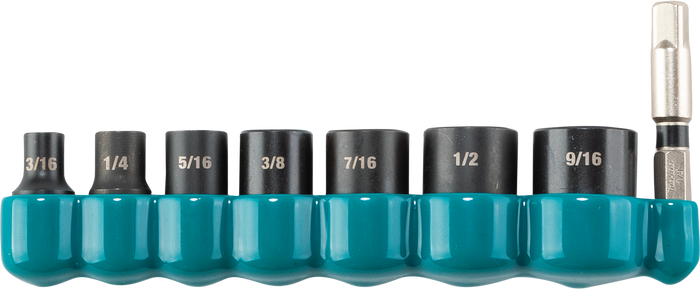 Makita Impact Socket Set 8PC. 1/4" Drive