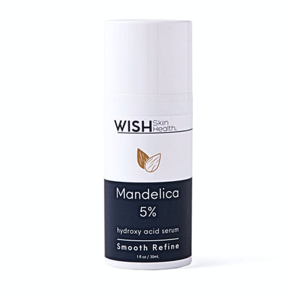Mandelica™ also has antibacterial properties which are beneficial in the treatment of oily and acne prone skin. For those who suffer from acne and want to fight wrinkles too, Mandelica™ is a terrific option as it addresses both of these concerns. Mandelica™ may be recommended (peel prep) to reduce irritation prior to professional exfoliation.