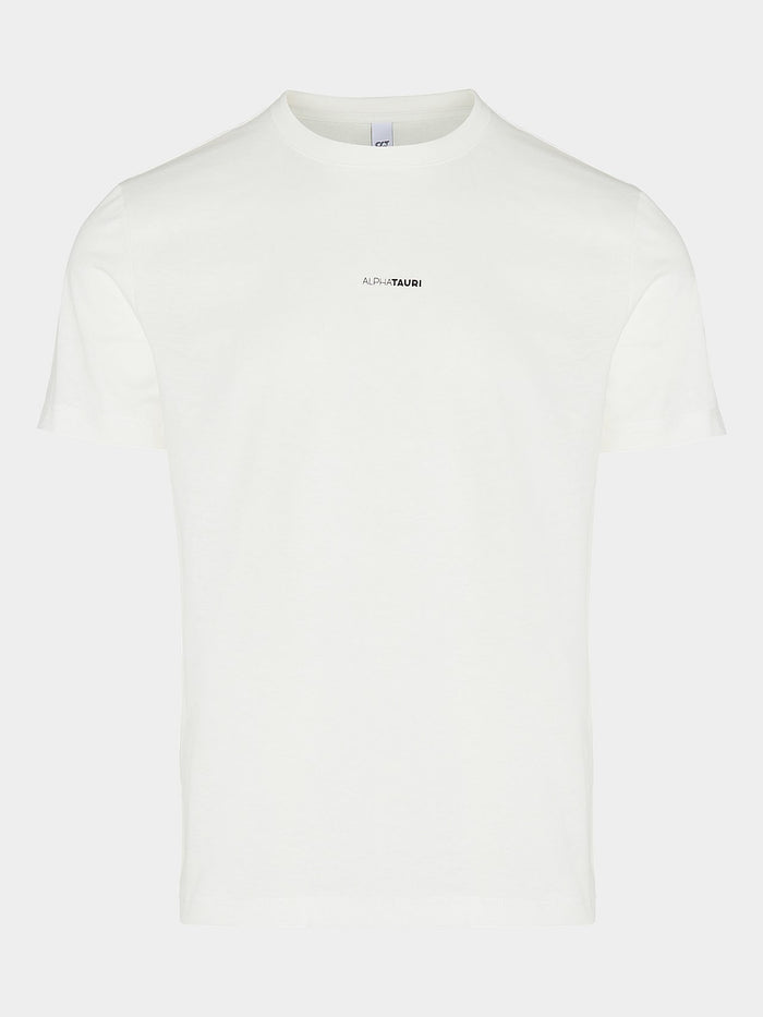 Marble Print Cotton T-Shirt JANTA V1.Y7.02 White