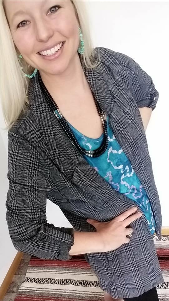 Marbled turquoise Tank