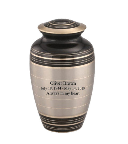 Marvel Series - Pewter Black Cremation Urn - IUCL137