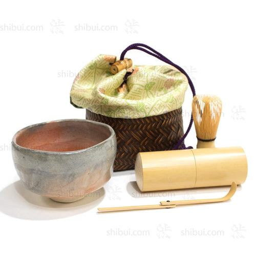 Matcha Travelling Tea Basket Set with Tea Bowl