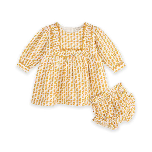 Matilda Floral Baby Dress & Bloomer Set (Organic Cotton) - Outfit