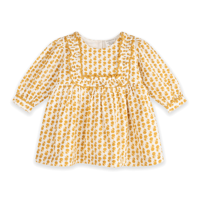 Matilda Floral Baby Dress & Bloomer Set (Organic Cotton) - Front