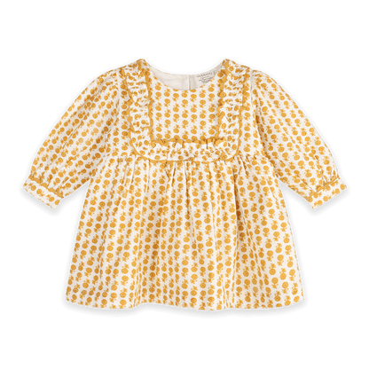 Matilda Floral Baby Dress & Bloomer Set (Organic Cotton) - Front