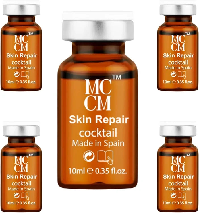 MCCM Medical Cosmetics Skin Repair Cocktails 5 Vials 10ml for Scars, Stretch Marks & Wrinkles - SD Cosmetics Care