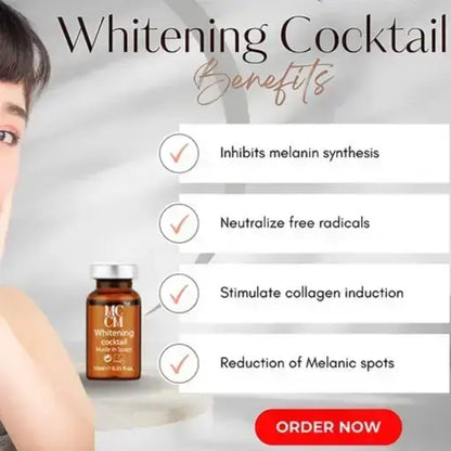 MCCM Whitening Cocktail - Box of 5 Ampules for Glowing, Smooth Skin & Hyperpigmentation Treatment - SD Cosmetics Care