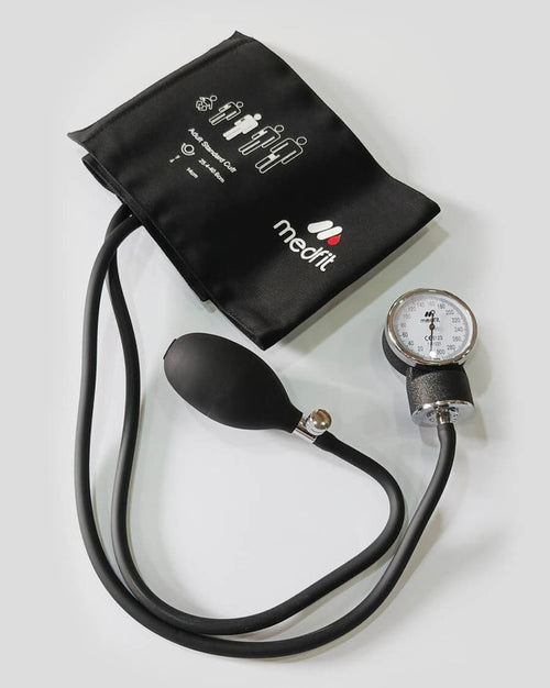 Medfit aneroid sphygmomanometer BP-01 blood pressure monitor with heavy metal gauge, cotton cuff and carry bag - professional BP apparatus Pakistan