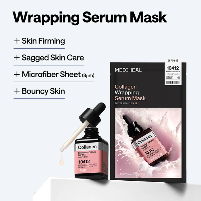MEDIHEAL Collagen Wrapping Serum Mask 10pcs