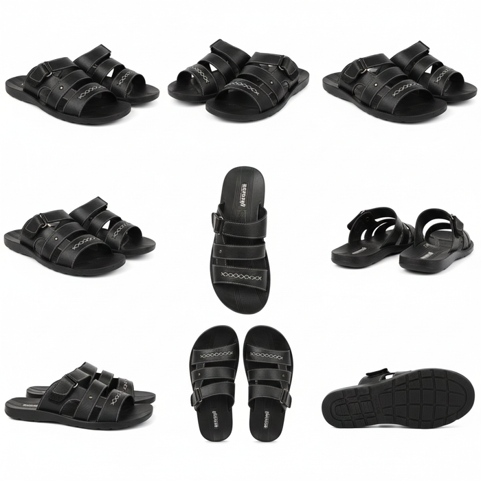 MEN SLIPPER MP-2809 BLACK