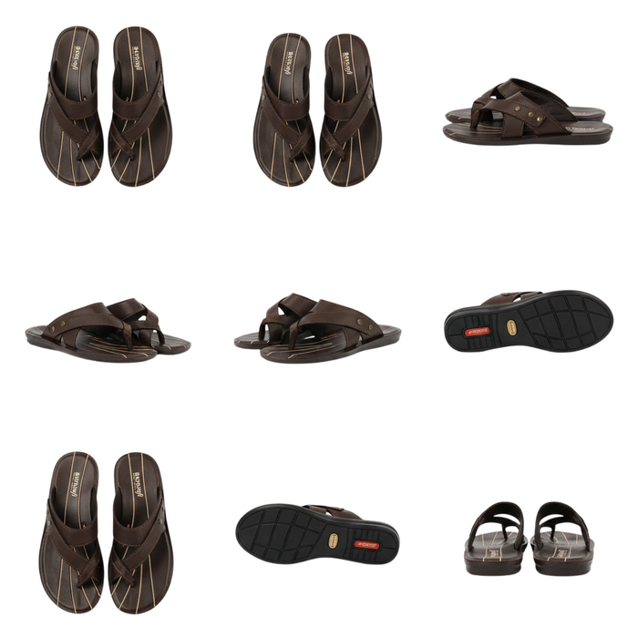 MEN SLIPPER MP-3304 BROWN