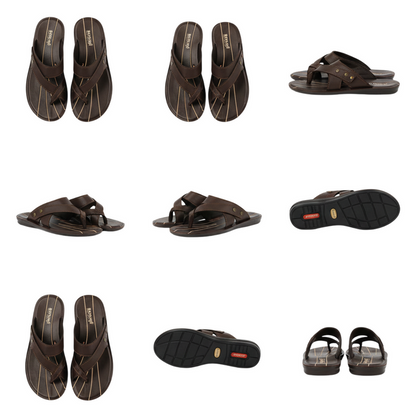 MEN SLIPPER MP-3304 BROWN