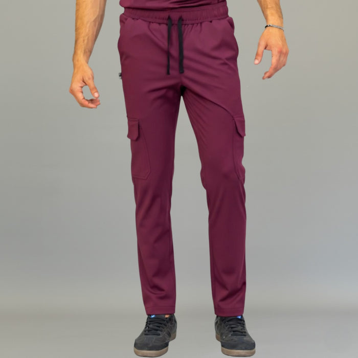 Men's 910 Maroon Scrub Pants Super Stretch