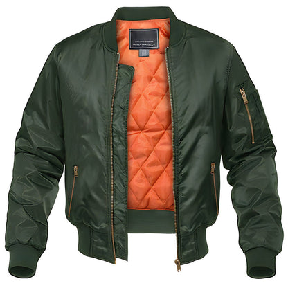 Classic men's bomber jacket – aviator-style jacket with zip 2