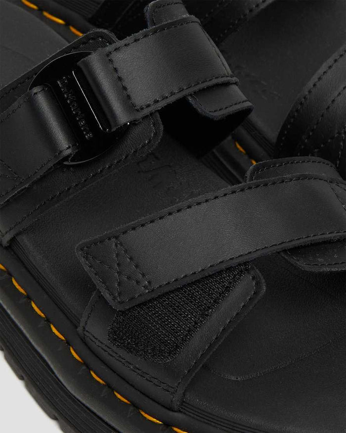 Men's Chilton Leather Slide Sandals Black