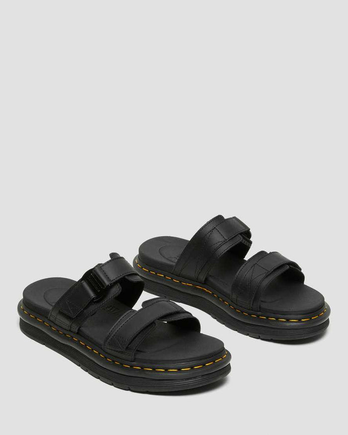 Men's Chilton Leather Slide Sandals Black