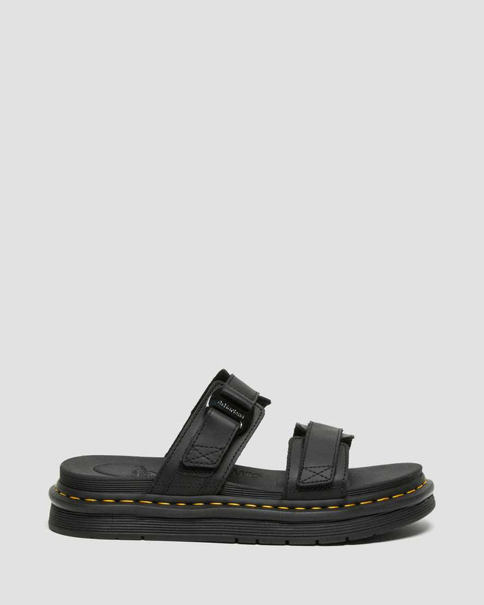 Men's Chilton Leather Slide Sandals Black