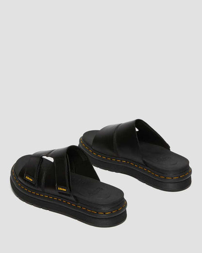 Men's Daxton Leather Slide Sandals Black