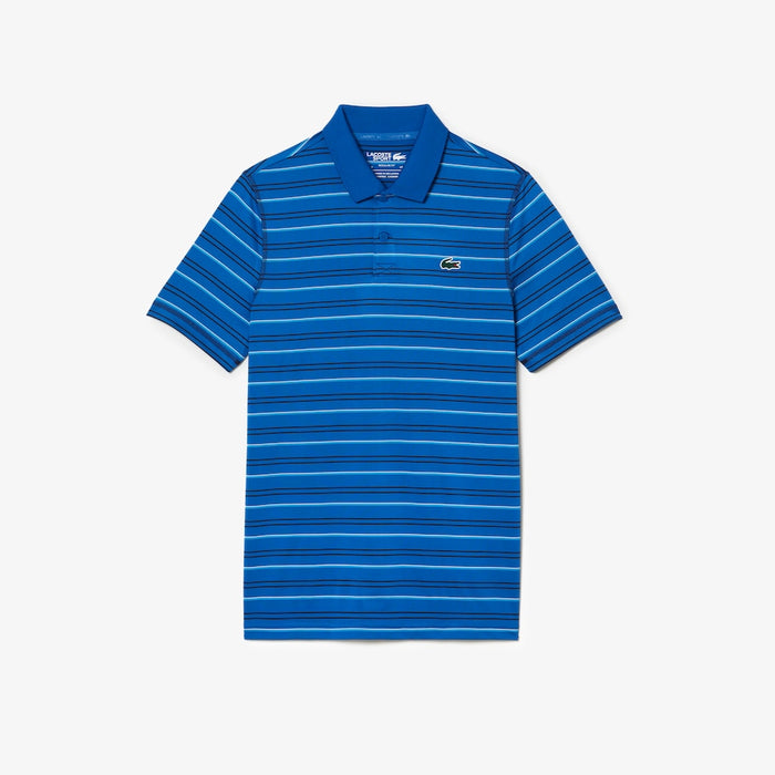 Men’s Golf Recycled Polyester Stripe Polo Kingdom/navy Blue