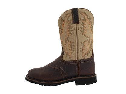 Men's Justin 11" Sawdust Waxy Brown Round Toe *CLOSEOUT*