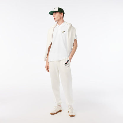 Men’s Lacoste x Netflix Organic Cotton Polo White