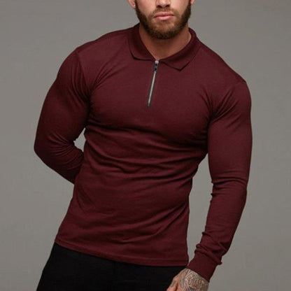 Men’s Long-Sleeve Polo Shirt – Stylish & Versatile Classic