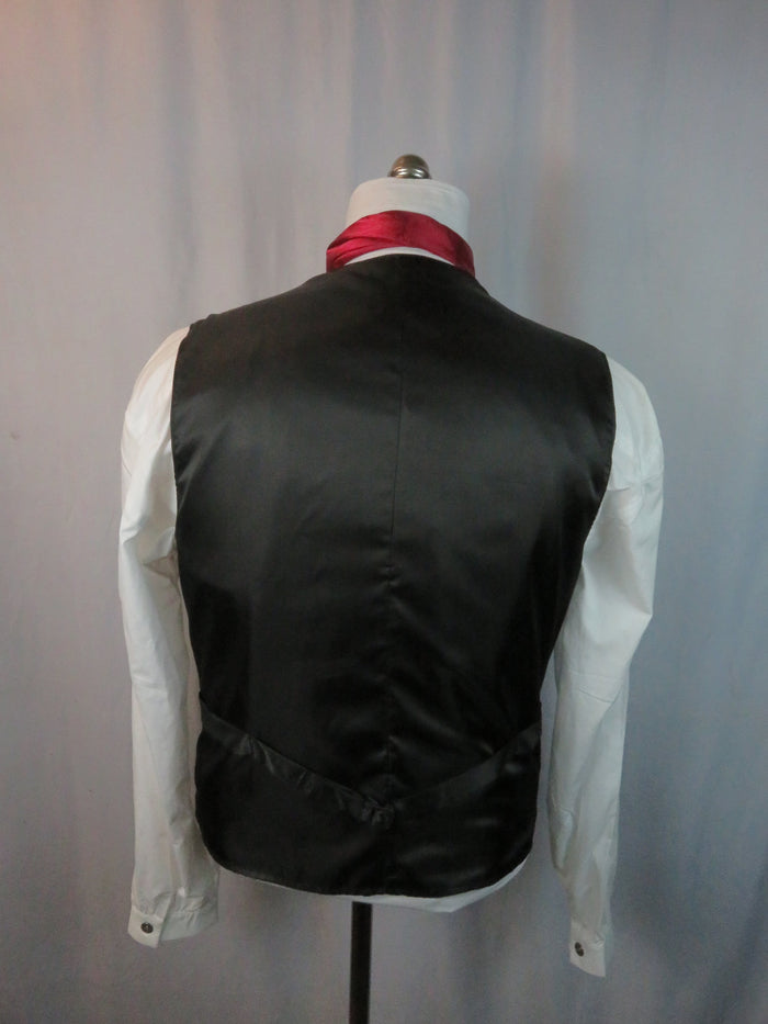 Men's Notch Vest - Rust and Navy Bold Glen Plaid #796b