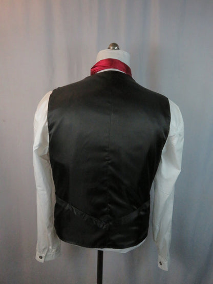 Men's Notch Vest - Rust and Navy Bold Glen Plaid #796b