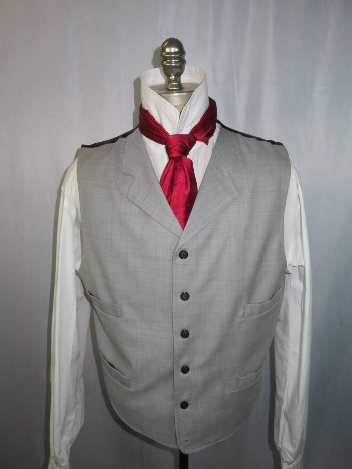 Men's Notch Vest - Silver Grey Tropical