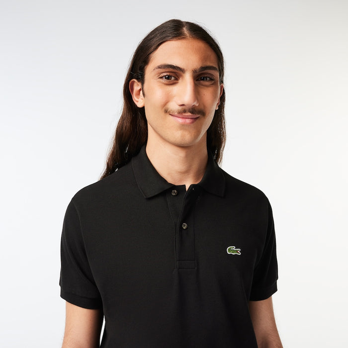 Men's Original L.12.12 Petit Piqué Cotton Polo Black