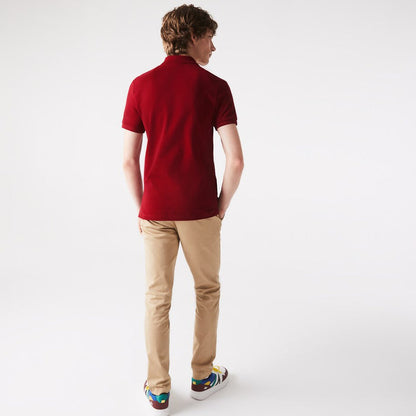 Men's Original L.12.12 Slim Fit Petit Piqué Cotton Polo Bordeaux